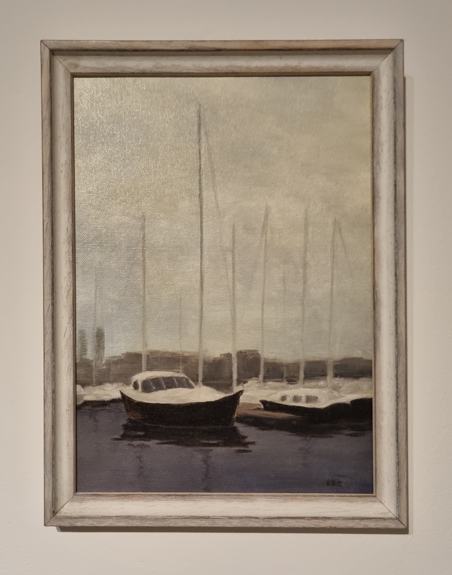 A barcelonai kikötő februárban (saját fotó alapján)